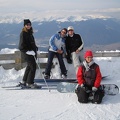 Hier ein Alibi-Foto. Ja, wir sind auch skigefahren!